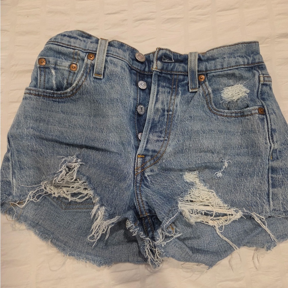 Levi's Distressed Denim Shorts - Worn only Twice!